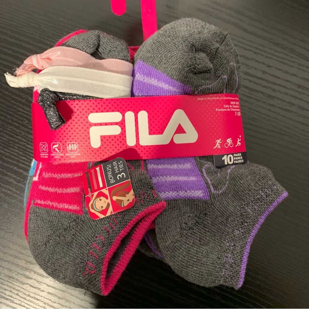 NEW Fila kids' socks shoe size 7-10